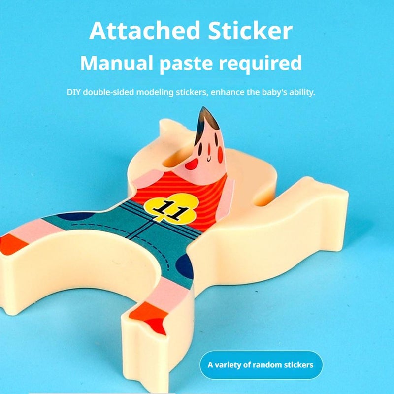 Stacking Figure Toys, 16 Pcs Circus Hercules Acrobatic Troupe Interlock Toy with 2 Balls, Family Stacking Games, Preschool Party Favors Birthday Gifts for 3 4 5 6 Years Old Boys and Girls - Image 5